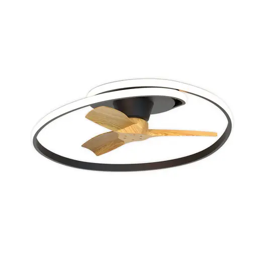Geprüft LED-Deckenventilator Ocean schwarz/holz DC leise - Mantra