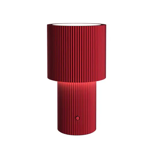 Iluma LED-Akku-Tischleuchte, rot, Höhe 22,1 cm - Herstal Highlight