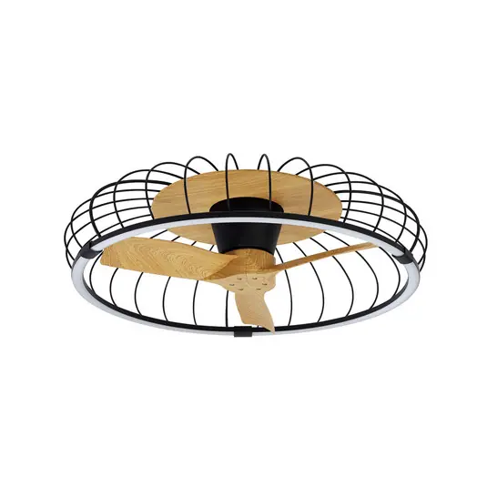 Nature LED-Deckenventilator, CCT App schwarz/buche - Mantra Sichere Zahlung