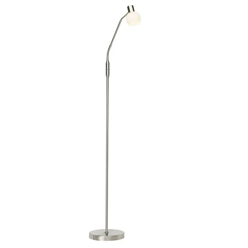Metall Stehlampe Chrom, Jaydah, mit Schalter Mega-Angebot