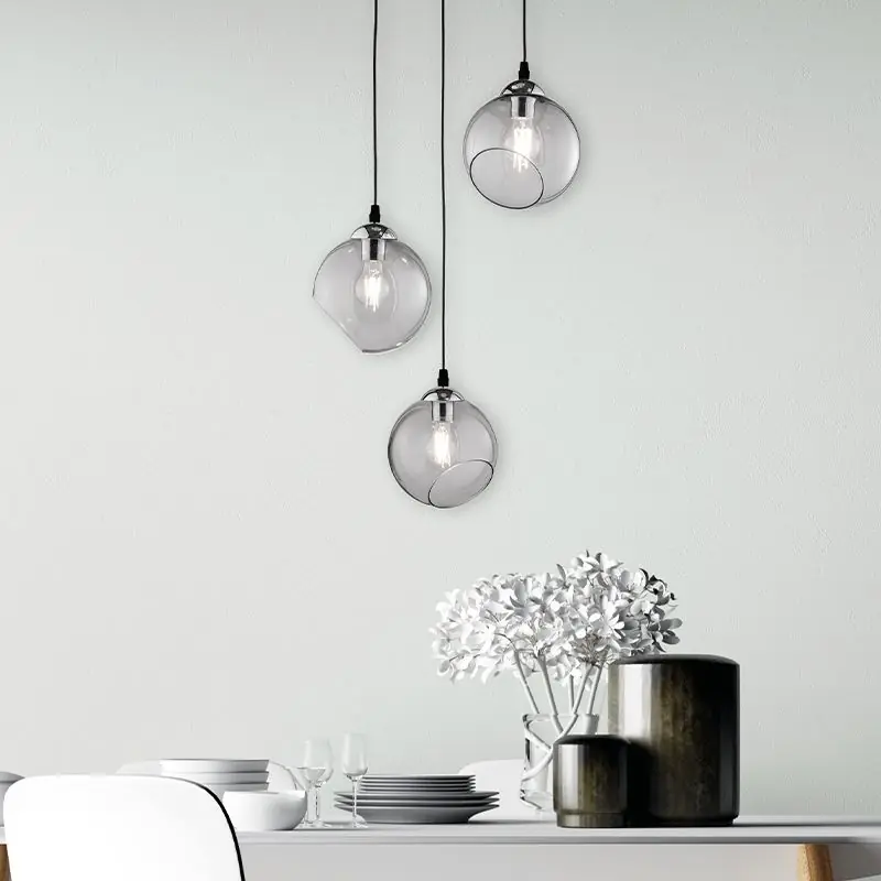 Chrom Pendelleuchte Modern, Azibo Sichere Zahlung