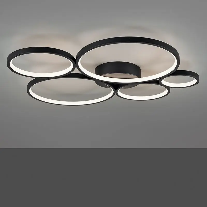 Günstig Schwarze Deckenlampe Modern, Robon, 49W, 3000K LED
