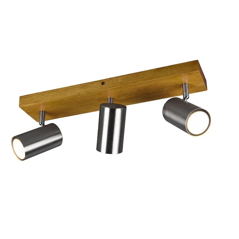 Nickel Deckenstrahler Modern, Kaso Echt