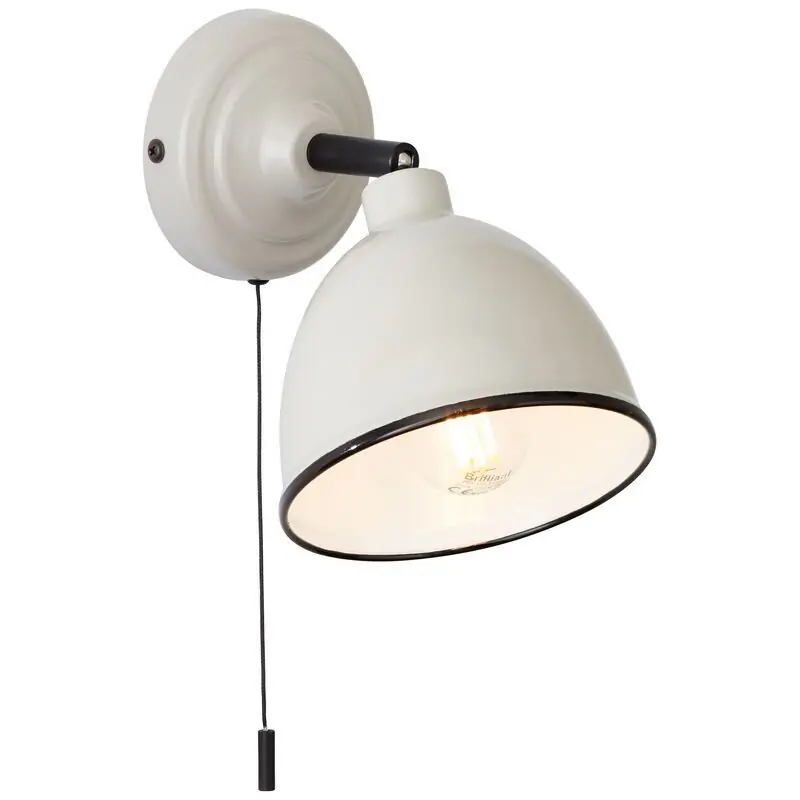 Highlight Antik Wandstrahler Grau, Anouk, mit Zugschalter