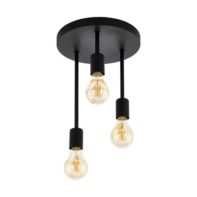 Saisonangebot Schwarze Deckenlampe Stahl, Yvet