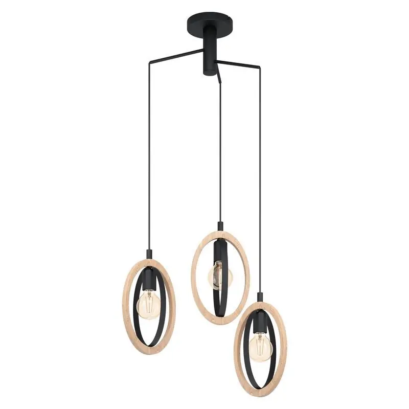 Holz Pendelleuchte Landhaus, Angeline Highlight
