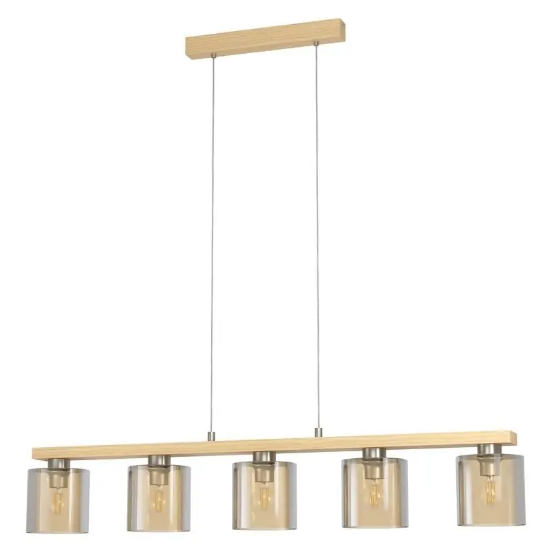 Direkt Vom Hersteller Holz Pendelleuchte Bernstein, Magali