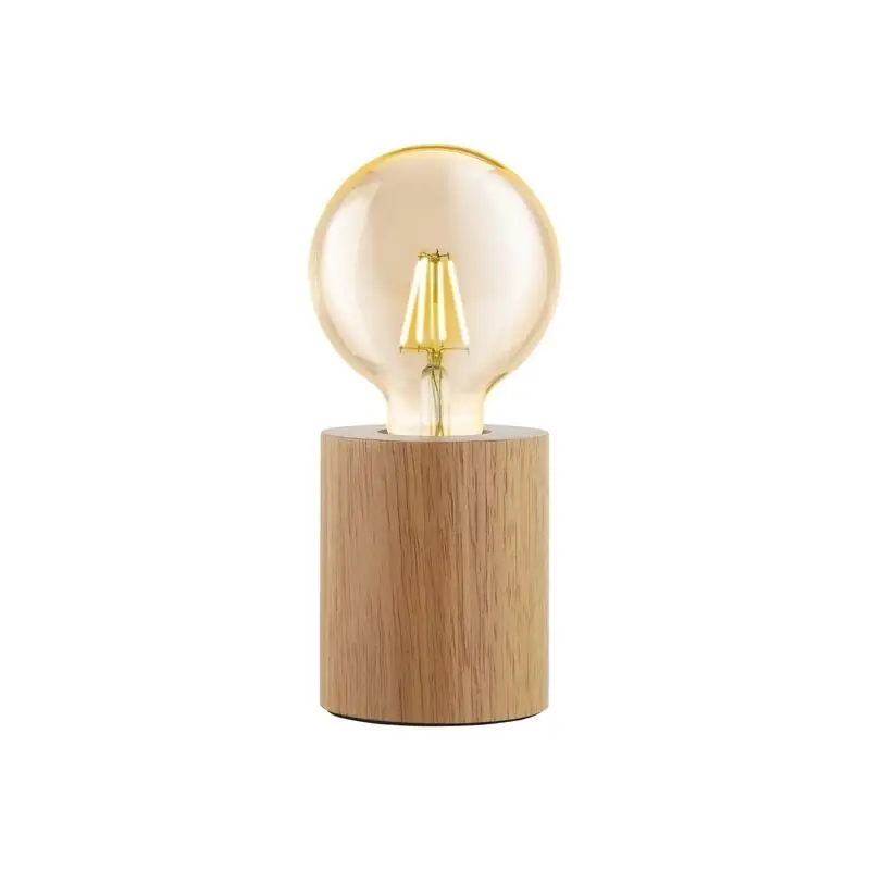 Top-Angebot Holz Tischleuchte Braun, Yannic, mit Schalter