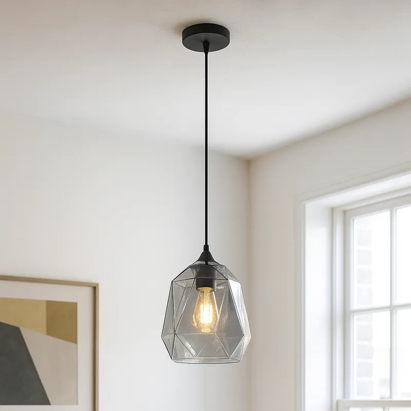 Meistverkauft Retro Pendelleuchte Transparent, Jian