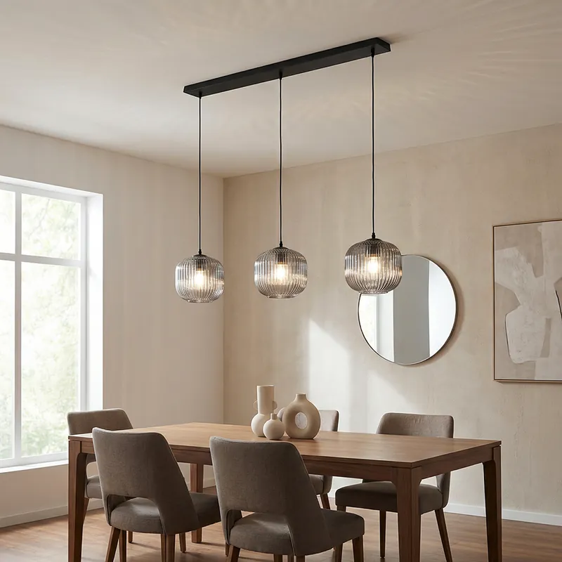 Neue Kollektion Retro Pendelleuchte Grau, Charlois