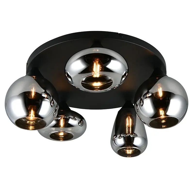 Schwarze Deckenleuchte Design, Ervin Rabatt