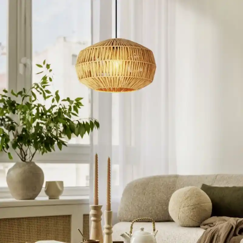 Papier Pendelleuchte Braun, Serhan Saisonangebot