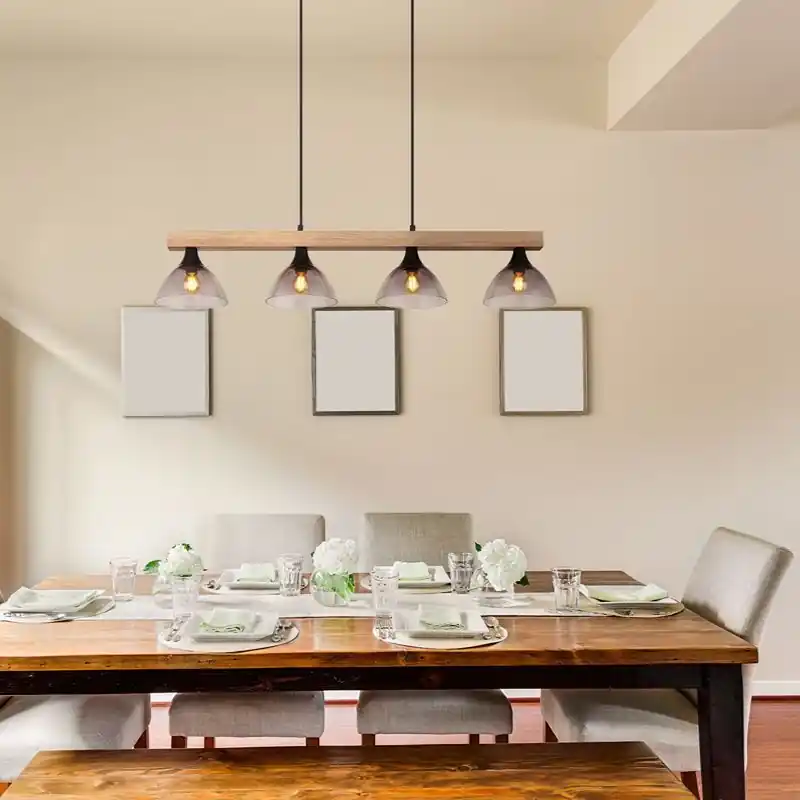 Holz Pendelleuchte Design, Lusanne Schneller Versand