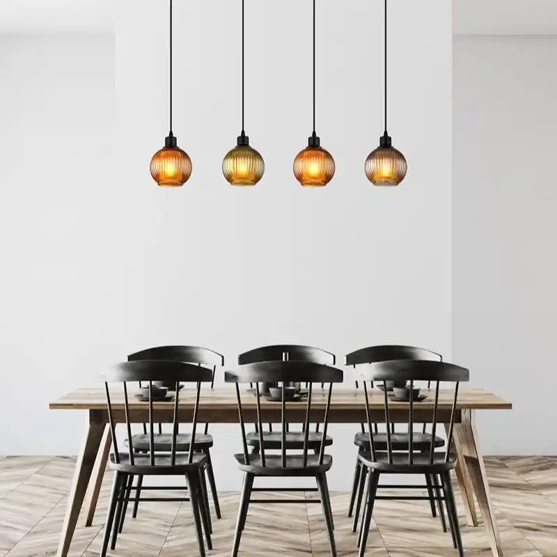 Neuheit Mehrfarbige retro Pendelleuchte Glas, Zoubida