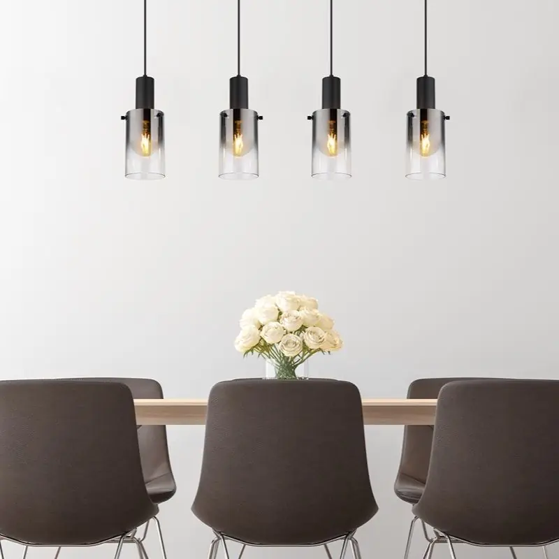 Schwarze Pendelleuchte Rauchglas, Faiz Heißes Angebot