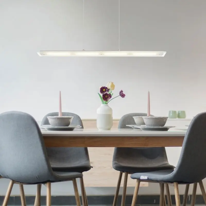 Nickel design Pendelleuchte Metall, Nisanur, 20W, White Switch LED, mit Touch-Dimmer Preiswert