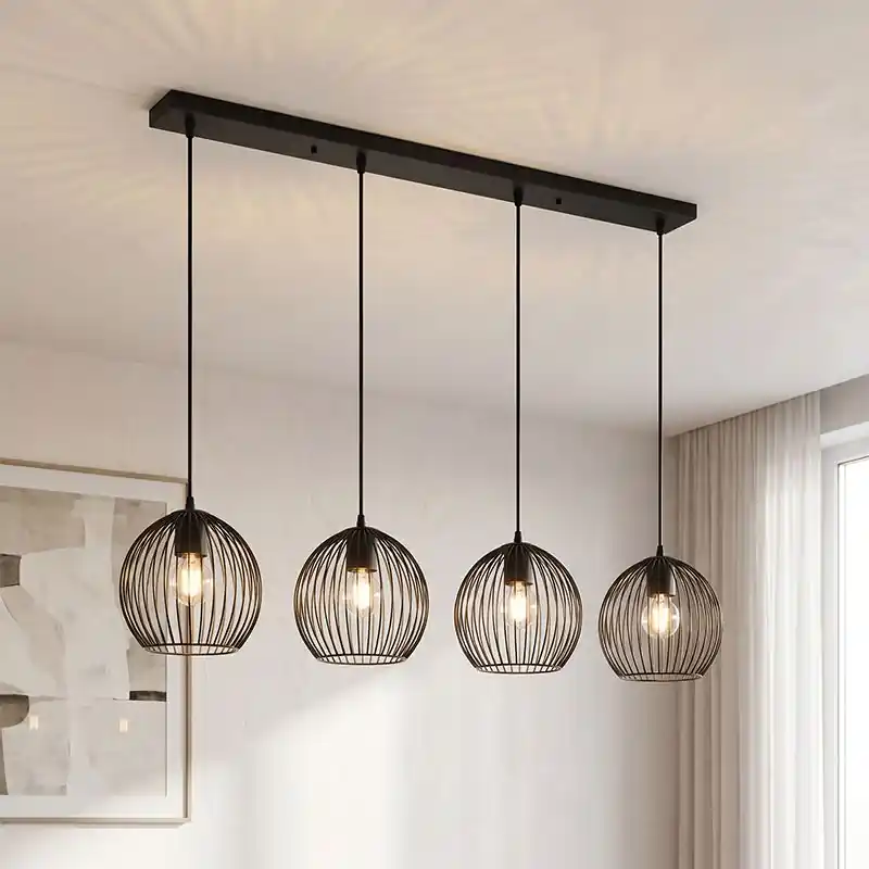 Industrielle Pendelleuchte Schwarz, Wiro Neue Ware