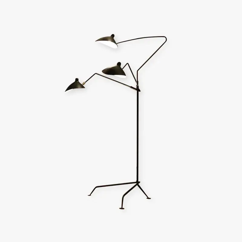 Arisha Stehlampe Bauhaus Schwarz Wohn/Schlafzimmer Dimmbar Modern LED Finale Aktion