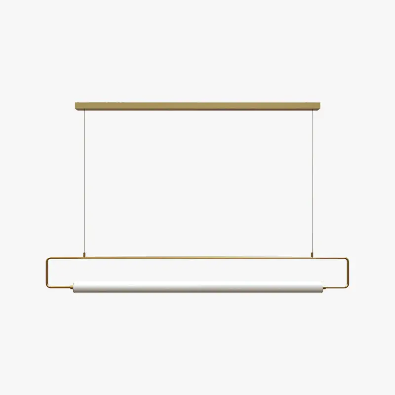 Airsha Minimalistisch Pendelleuchte Linear, Schwarz/Gold, Esstisch Abverkauf
