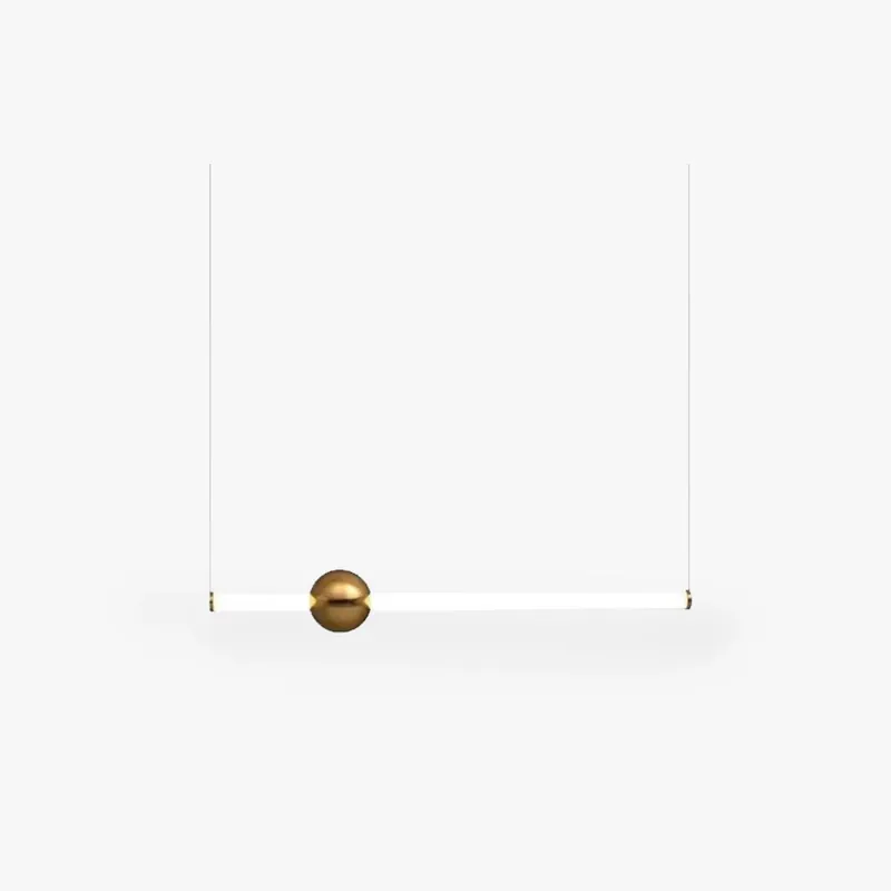 Neu Im Sortiment Arisha Modern LED Pendelleuchte Weiß/Gold Wohn/Schlafzimmer Metall&Glas 60CM Lang