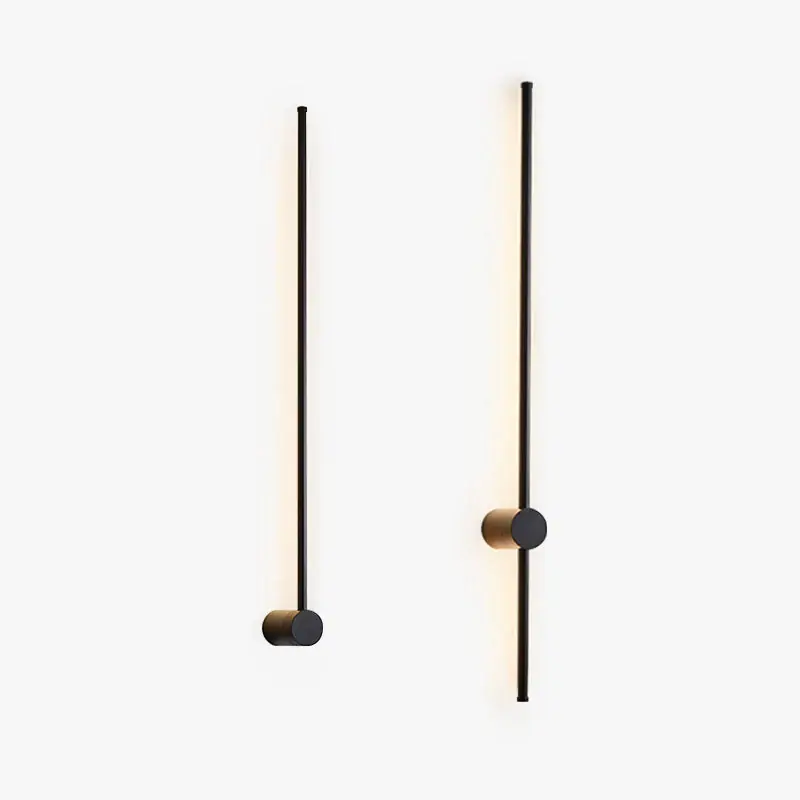 Online Kaufen Arisha Moderne LED Innenwandleuchte, Linear, Schwarz, Metall, Wohnzimmer L60CM