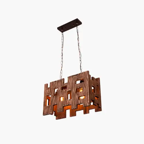 Knallerangebot Epoch Designer LED Pendelleuchte Holz/Metall Wohnzimmer/Esszimmer 50 cm