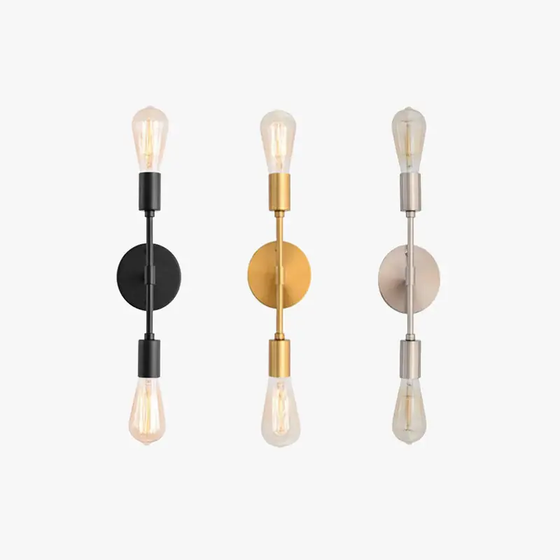 Abverkauf Silva Modern LED Wandleuchte Schwarz/Gold Wohnzimmer/Badezimmer