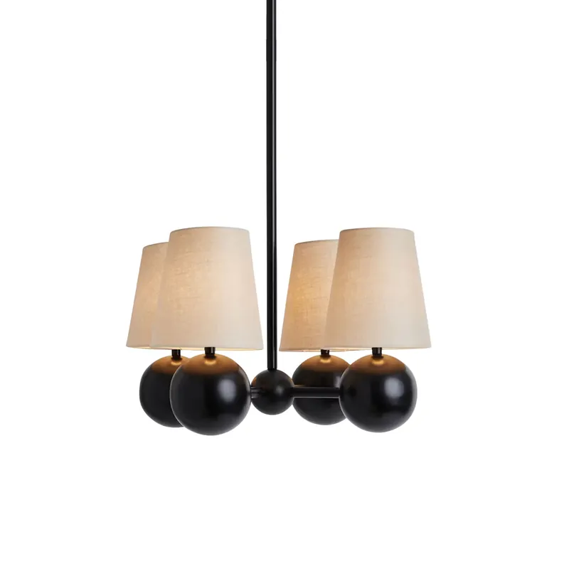 Aevuvyj Elegance Messing Stoff Kronleuchter Aktuell