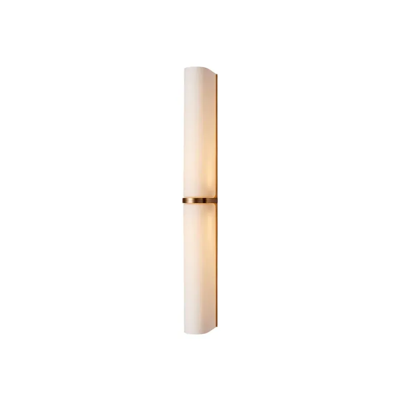 Alraeir Minimalistische Glas-Wandleuchte 2 Köpfe L 16.5cm x H 31cm Solange Der Vorrat Reicht
