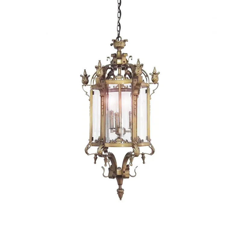 Ardorion Vintage Luxus Glas-Laternen-Kronleuchter ∅ 43.5cm x H 91cm Neu
