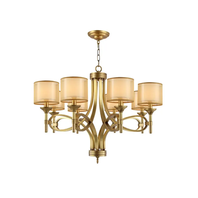 Highlight Tallie Postmoderner Luxus-Stoff-Kronleuchter 5 Köpfe D 54cm x H 60cm / ∅ 21.3″ x H 23.6″