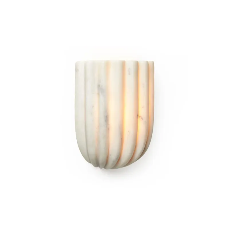 Angebot Tinduvys Elegance Ariel Einfach Marmor Riffel Wandleuchte