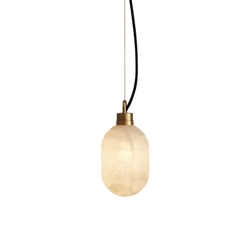 Neue Ware Umbra Messing Alabaster Pendelleuchte