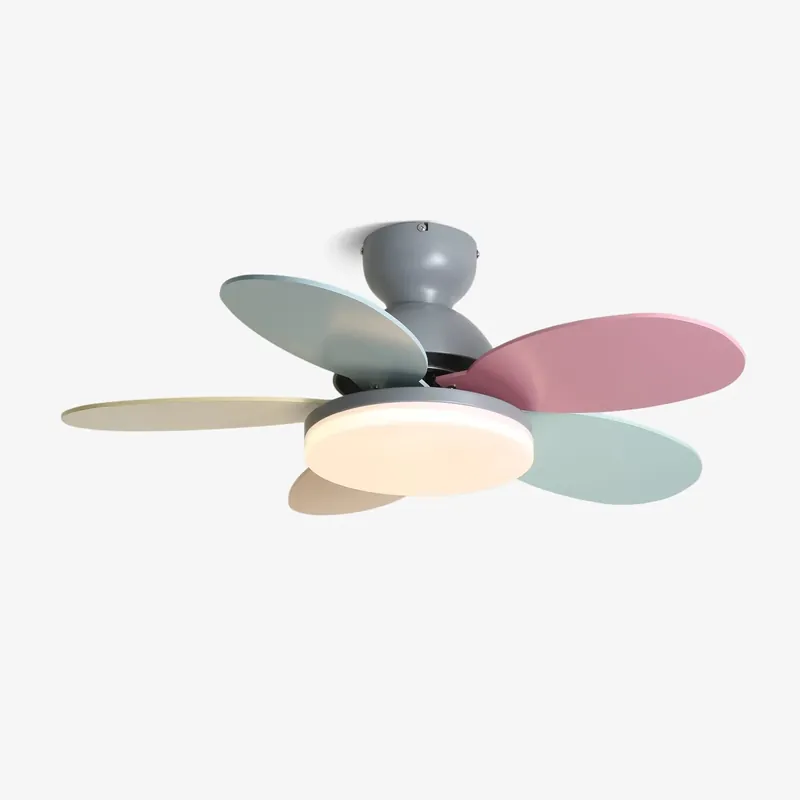 Must-Have Liora Bunter Glas-Deckenventilator mit Beleuchtung für Kinderzimmer
