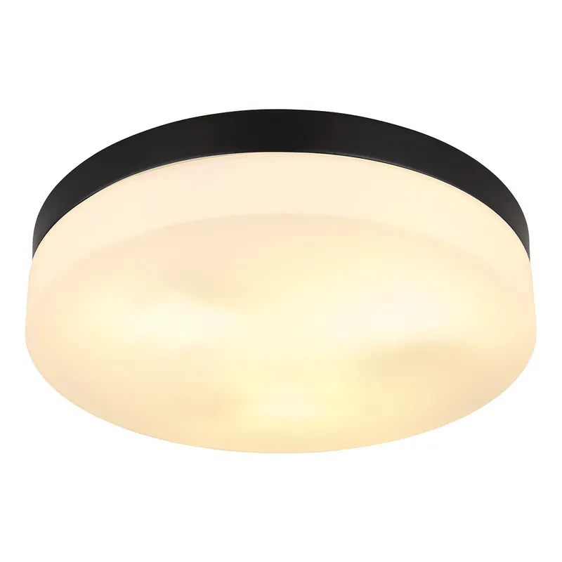 Preiswert Runde Schwarze Moderne Außenlampe Globo Vranos
