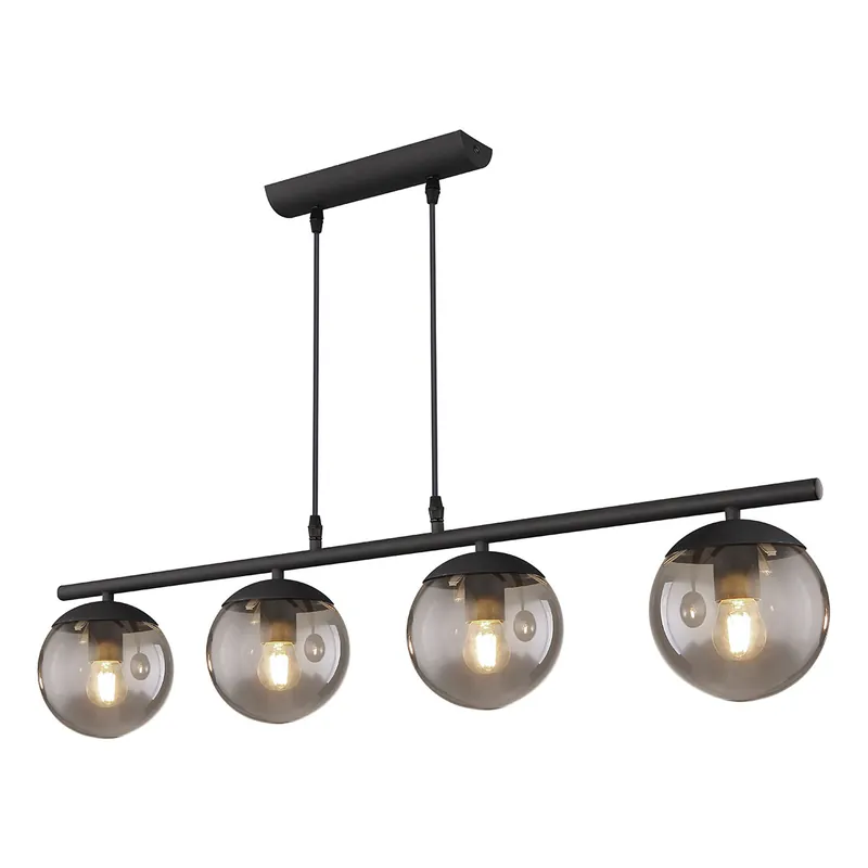 Billig Moderne schwarze Metall-Hängelampen Globo Blama