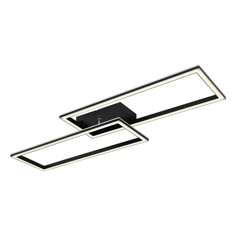 Langgestreckte moderne schwarze Deckenlampe Globo Jepp Angebot