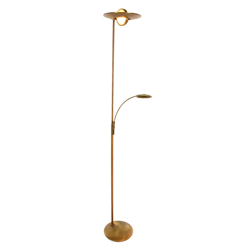 Klassische bronzene Kunststoff-Metall-Stehlampe Steinhauer Zenith LED Knallerangebot