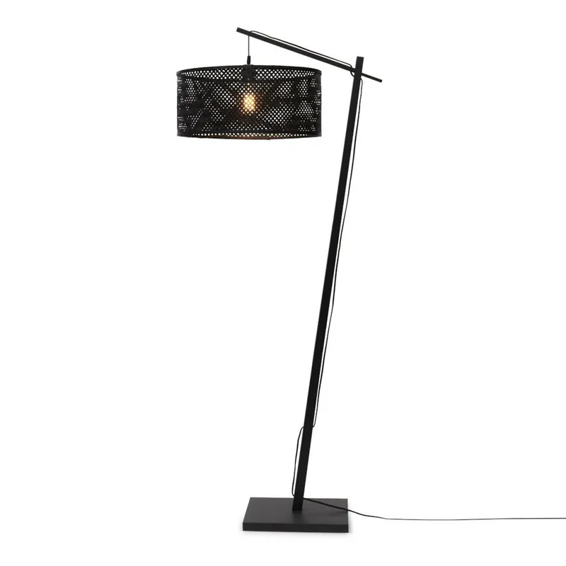 Begrenztes Angebot Bohemian-Schwarz-Bambus-Stehlampe GOOD&MOJO Java