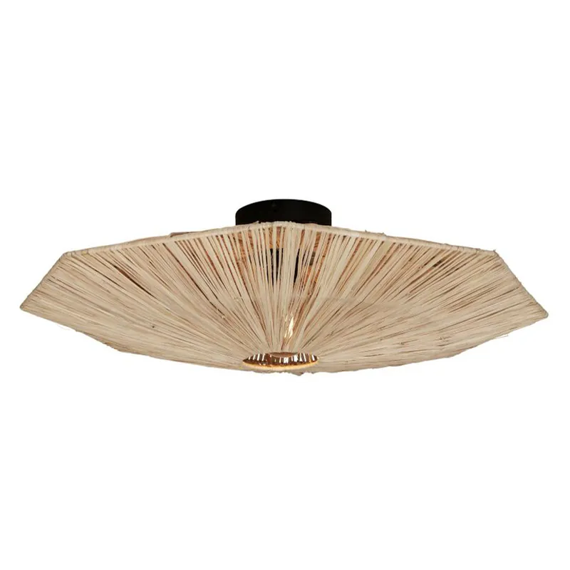 Achteckige Deckenlampe Natur Raffia L GOOD&MOJO Panama Begrenztes Angebot