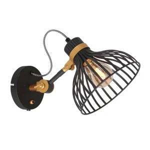 Draht Wandlampe mit Schalter Anne Light & Home Dunbar Preis Gesenkt