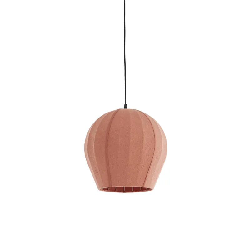 Terrakottafarbene Stoff-Hängelampe mit warmem Design Light & Living Zagori Nur Für Kurze Zeit
