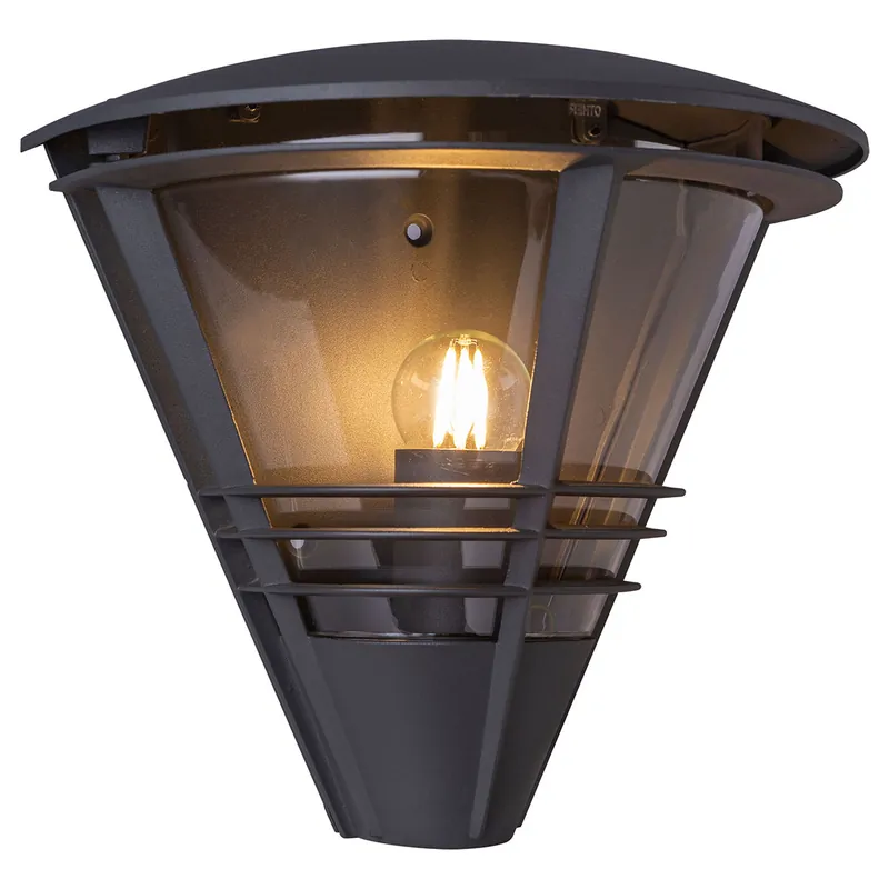 Moderne Anthrazit Aluminium Außenlampe Globo Salla Neu