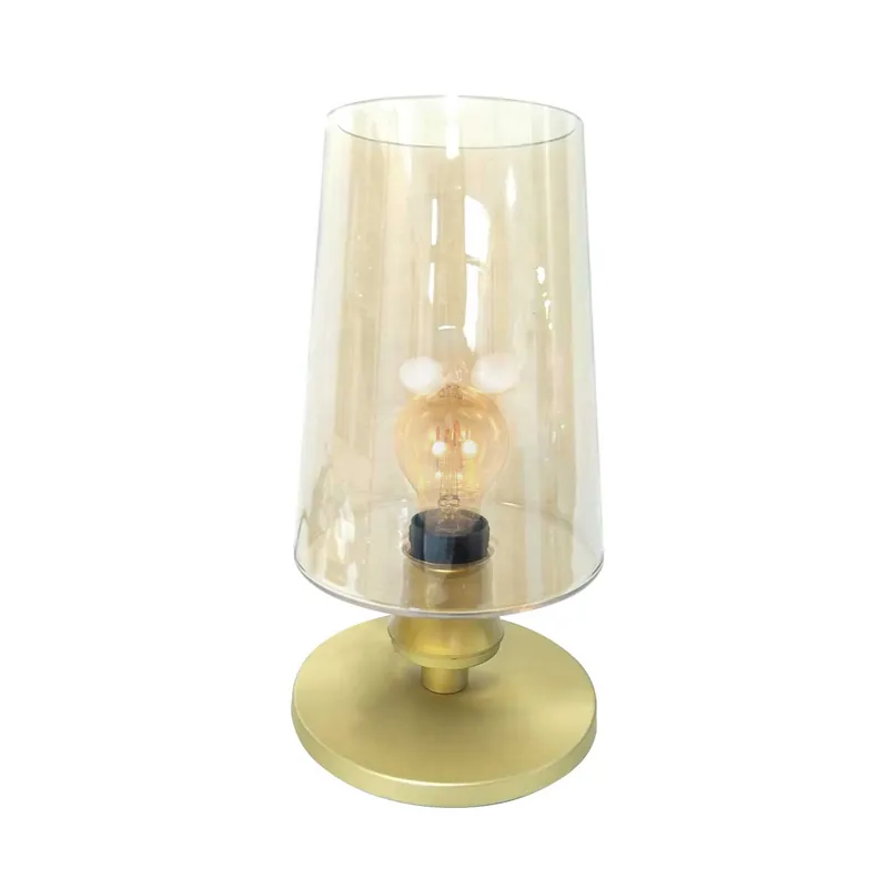 Direkt Vom Hersteller Runde Messing-Glas-Tischlampe Steinhauer Ancilla