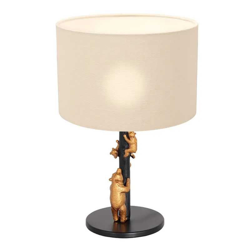 Bestseller Trendige schwarze Metall-Tischlampe Anne Light & Home Animaux