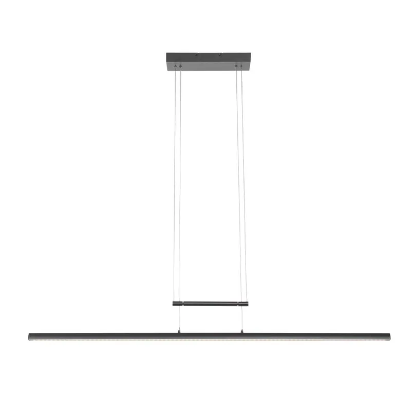 Wochenendangebot Schwarze minimalistische Pendelleuchte mit Glasplatte Steinhauer Profilo