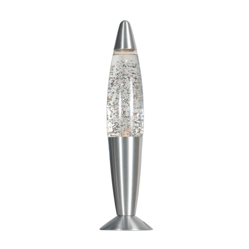 Top-Preis Trendige Stahl-Glitzer-Lavalampe Mexlite Volcan