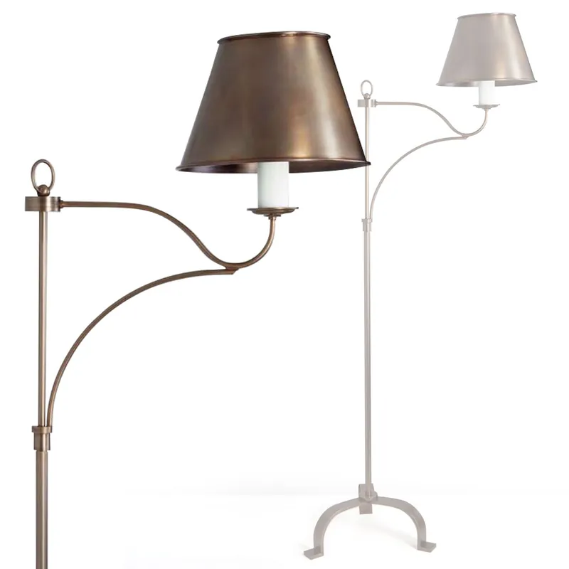 Altmodische französische Messing-Stehlampe BRID Meistverkauft
