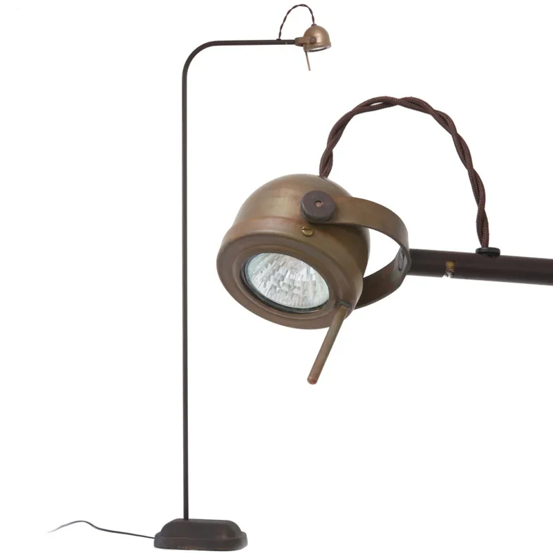 Ausverkauf SPEZIA Kupfer-Stehleuchte mit dimmbarem LED-Strahler