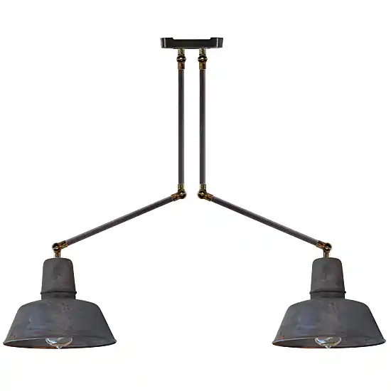 Letzte Chance BERLIN II Rohrpendel-Gelenkleuchte im Bauhaus-Stil